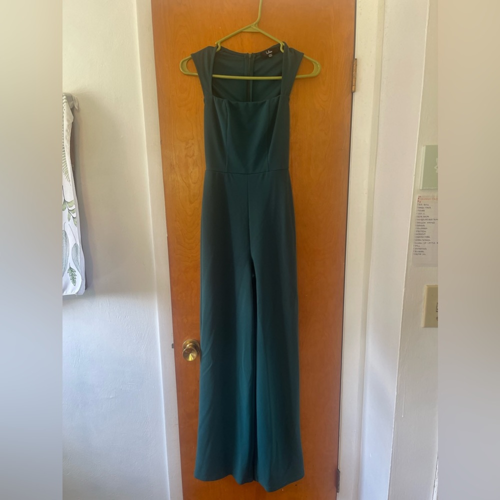 XXS dark green jumpsuit from Lulu’s.